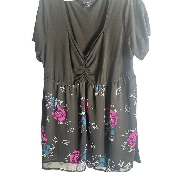 Torrid babydoll knit V-neck - Picture 3 of 5